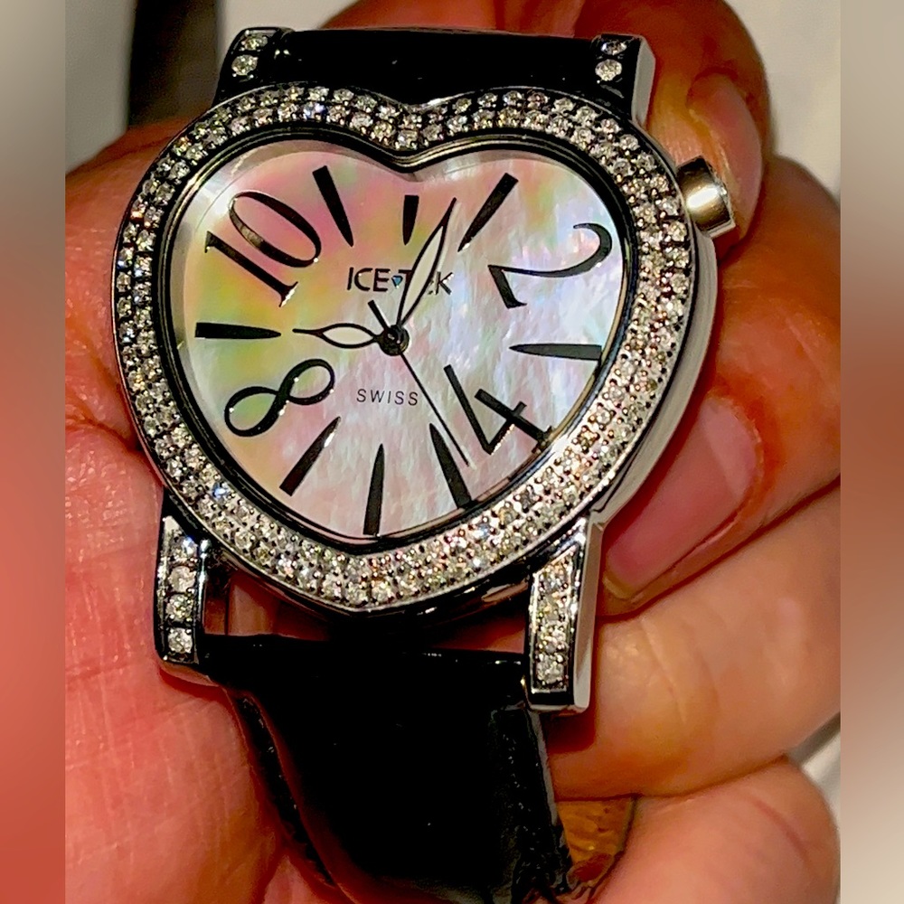 Womens Icetek Heart Diamond Watch 2.25 Carats